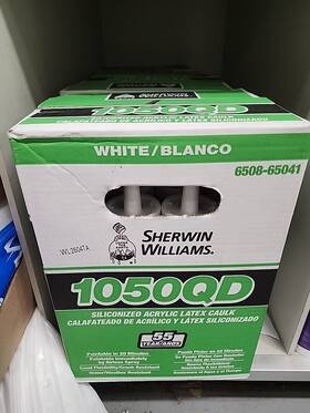 Sherwin-williams 035777253366 1050 Qd Quick Dry Siliconized Acrylic Latex Caulk Box 12 Tubes