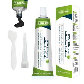 Shieldom Global Corp 445002793766 Rtv Silicone Adhesive Sealant 100% Sealer All-purpose Caulk Waterproof