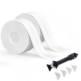 Shlyu Dingtai Trading Ltd. 445044635642 White Caulk Tape Waterproof Self Adhesive Bathroom Caulking Sealer Strip F