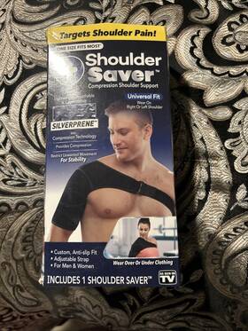 13841-12 Shoulder Saver As Seen On Tv Black Compression Support 1 Pk