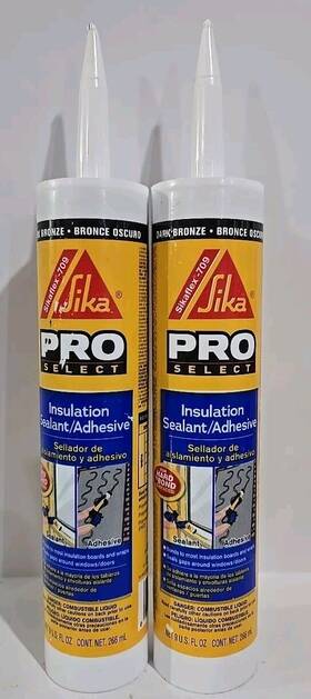 Sika 033886119337 2 Pro Sikaflex Insulation Sealant Adhesive 709 Dark Bronze 9 Oz Each Caulk
