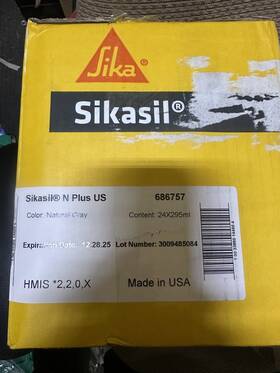686757 Sika Sikasil N Plus 295ml Silicone Sealant Neutral Cure Resistant 1 Box 24 Piece