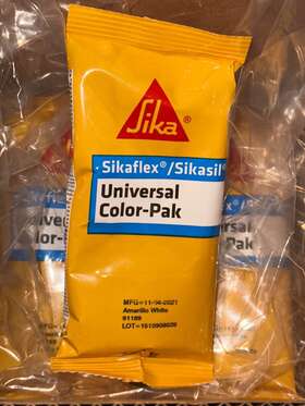 91169 Sika 16 Bags Universal Color-pak Amarillo White