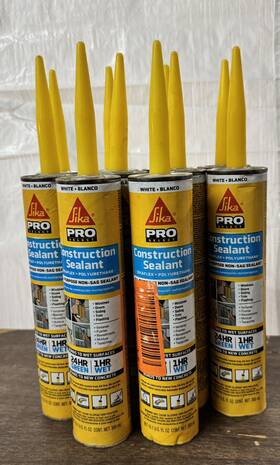 442729 Sikaflex 10 Pack All Purpose Non-sag Construction Sealant Polyurethane In White