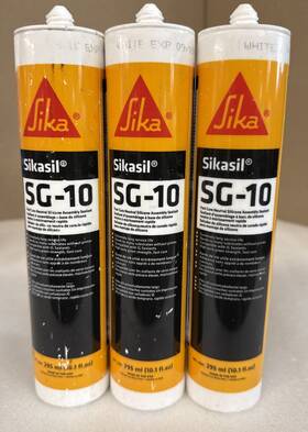 Sikasil Sg 10 3 Pack Sika Oz Cartridge Neutral Cure Silicone Sealant White