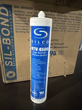 4500-clr-10.3 Silco Food Grade Rtv 4500 Silicone Sealant Adhesive Clear 10.3oz.... Bod 6/2023