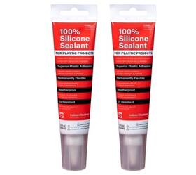 450030-clr Silco Food Grade Rtv Silicone Sealant Adhesive Clear 2.8 Oz 2pk