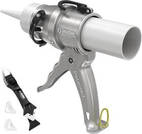 Siligun 721749507185 Pro Compact 24 1 Caulking Gun - No Drip Scraper Kit