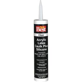 7079877014 Sim Supply Inc. Do It Best 10.1 Oz. Clear Siliconized Acrylic Latex Caulk Pack Of 12