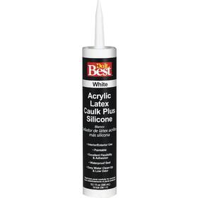 7079878055 Sim Supply Inc. Do It Best 10.1 Oz. White Siliconized Acrylic Latex Caulk Pack Of 12