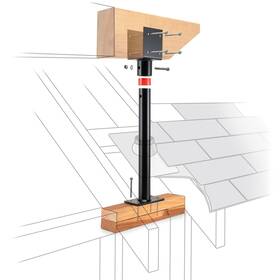 Skylift Hardware Sk18-b 18 Inch Riser 3-1/2 Saddle Standard Duty Black Roof