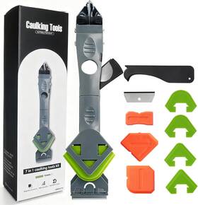 6175 Smartkid 7 In 1 Upgraded Silicone Caulking Tool Kit Multifunctional Green