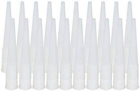 D01a0 Smilyeez Replacement Screw On Caulk Tube Nozzles 4.25 Inch Natural Color 20-pack