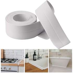 Solikdm 445012530504 Bath And Kitchen Caulk Tape Sealant Strip Pvc Self Adhesive Tub Wall Sealing T