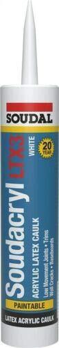 146729 Soudal Accumetric 787930071224 10.1 Oz Acrylic Latex Caulk White - Pack Of 12 146729 Soudal Accumetric 787930071224 10.1 Oz Acrylic Latex Caulk White - Pack Of 12