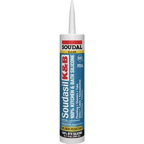 146898 Soudasil 10.1 Oz. Clear 100% Food Grade Kitchen And Bath Silicone Caulk