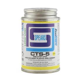 Cts5-005 Spears 4 Oz 1/4 Pint Evertuff 1-step Cpvc Cts Cement With Dauber Med Body Fast Set
