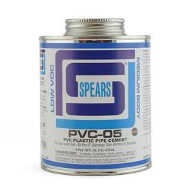 Pvc05c-020 Spears 16 Oz 1 Pint Primerless Pvc Cement With Dauber Med. Body Fast Set Clear