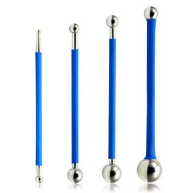 Speedwox 445040411479 Stainless Steel Caulking Tool Set - 4 Pcs Metal Ball Kit For Tile Grout