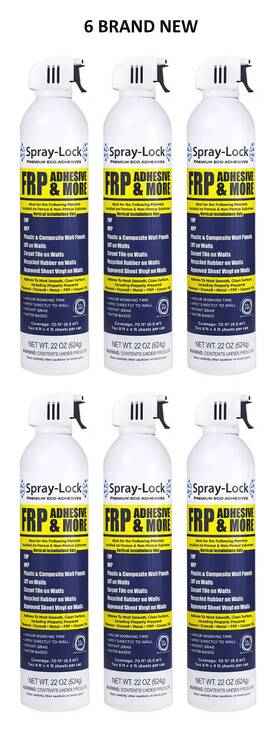 Spray-lock 605925546048 Frp Adhesive And More 22 Oz - Lot Of 6 Brand New
