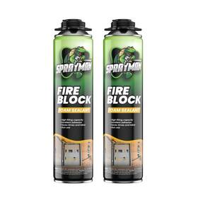 Sprayman 810108228189 Pro Fire Block Foam Gun 20 Oz 2 Pack