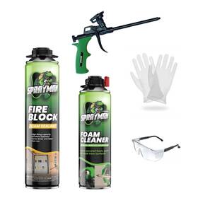 Sppf10201-fireblockf Sprayman 810108228417 Pro Fire Block Foam Gun 20 Oz 1 Pack Kit