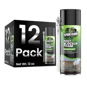 Sprayman 810108229391 Spray Foam - 12x12oz Polyurethane Mouse Blocker Sealant Keeps Insects