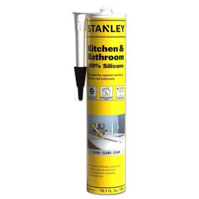 Sxse1017us-hktcnbath Stanley 810125460159 Kitchen&bathroom 100% Silicone Sealant Clear Acetoxy Cure 10.1 Fl Oz