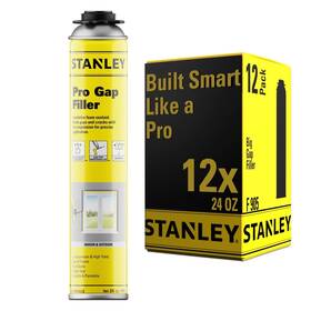 Stanley 810125460630 Pro Gap Filler - Window And Door Gun Foam 24oz 12 Pack