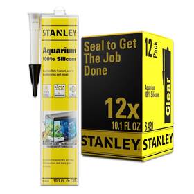 Trclear-10.1oz-12p-m Stanley 810125461088 Aquarium 100% Silicone - Translucent Clear 10.1 Fl Oz