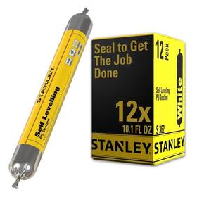Sxse1040us-selflvlpu Stanley 810125461248 Self Leveling Polyurethane Sealant Sausage - White 20.3oz
