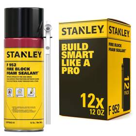 F952 Stanley 810125463952 Fire Block Foam Sealant - Insulating 12oz 12 Pack