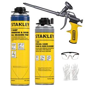 Sxpf303001-allseaspro Stanley 810125467271 F948 All Seasons Pro Gap Filler Gun Foam 24oz 1 Pack -gun Included Set