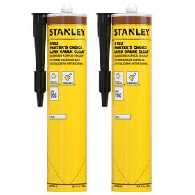S502 Stanley 810125467875 Painters Choice Latex Caulk Clear 10.1 Oz 2 Pack