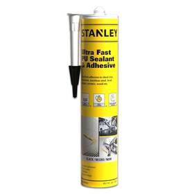 Stanley 810125468582 Ultra Fast Curing Polyurethane Sealant Black 1x10.1 Fl. Oz. 1 Pack