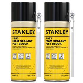 F993 Stanley 810125469954 Pest Blocker Foam Sealant With Straw Adapter 12 Oz 2 Pack