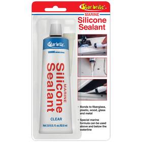 082102p Star Brite Marine Silicone Sealant - Clear 2.8 Oz Waterproof Durable Uv Res