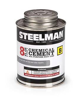Steelman 099198001050 Vulcanizing For Rubber Tire And Tube Repairs - 8oz. Fast-drying Contains Vul
