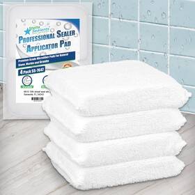 Stella Sealants 650728237150 Professional Sealer Applicator 4 Pack - Sturdy Microfiber Pad For Se