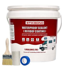 Wws-1 Stikbond Rv Roof Waterproof Sealant White 1 Gallon Coating Wat