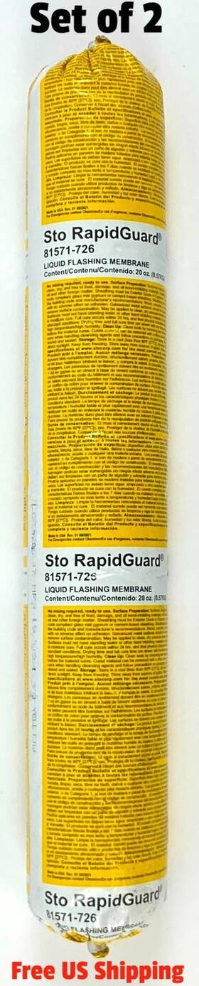 81571-726 Sto Rapidguard Yellow Liquid Flashing Membrane 20oz Set Of 2