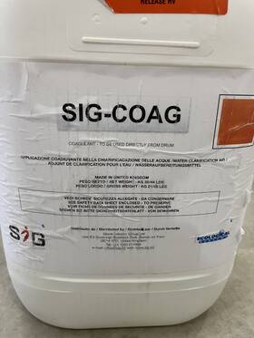 5ssrtu Stone Technologies Industry Group Sig-coag Coagulant Water Clarification Agent 5 Gallon Pail