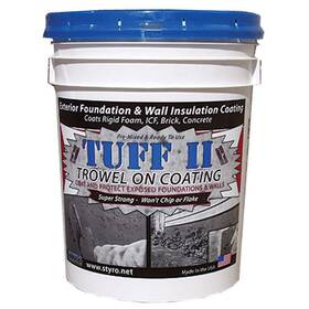 Styro Industries 183082000400 Foundation Wall Coating Exterior For Rigid Foam Icf Bricks Concrete 5 Gal