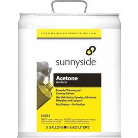 840g5 Sunnyside Acetone Thinning Cleanup Solvent Paint Stripper And Remover 5 Gal