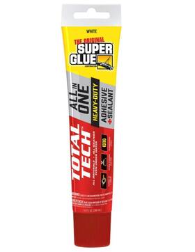 Super Glue 073754110035 Total Tech Construction Adhesive Sealant 4.2 Oz