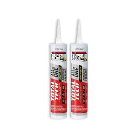 11710601 Super Glue All-in-one Adhesive And Sealant 9.8 Fl Oz Cartridge Clear Indoor Outdoor 2-pack