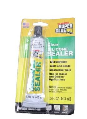 2074607 Super Glue The Original Sealant Silicone Clear 1.5oz T-hc