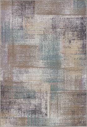 2.6x8rug-ara-tp Superior Modern Abstract Washable Runner Rug Non-skid Backing Pet And Kid Fri