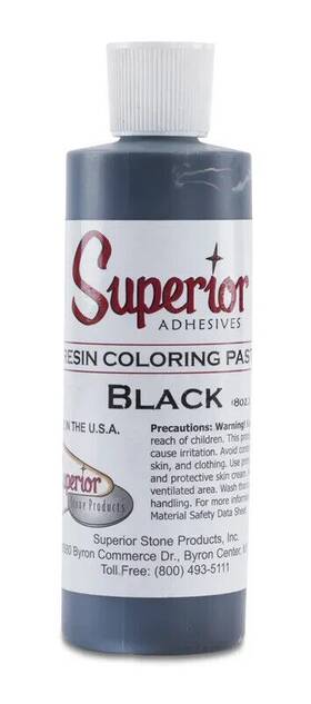 200-35100-66 Superior Stone Products Adhesives Resin Coloring Paste - Black 8 Oz