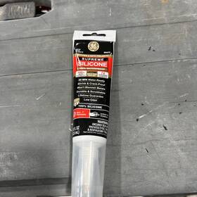 2974791 Supreme Ge Silicone Kitchen And Bath Sealant White 2.8 Oz. Tube